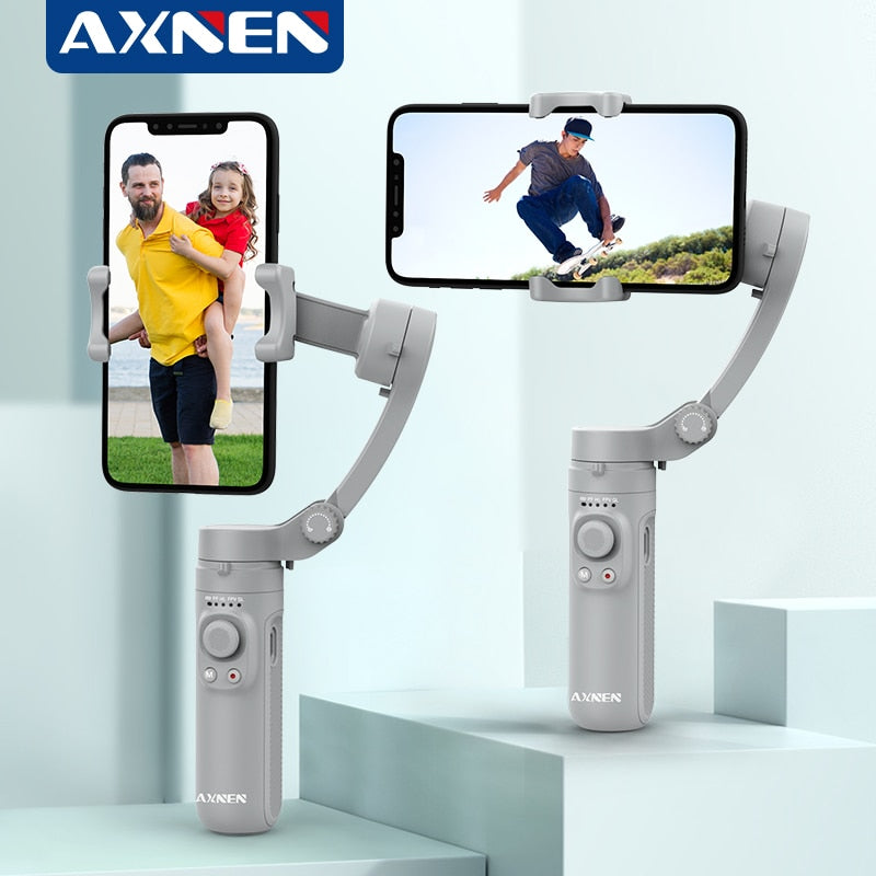 Gimbal Portátil AXNEN HQ3 - Estabilizador Automático, 3 eixos, para Vídeos com Smartphones